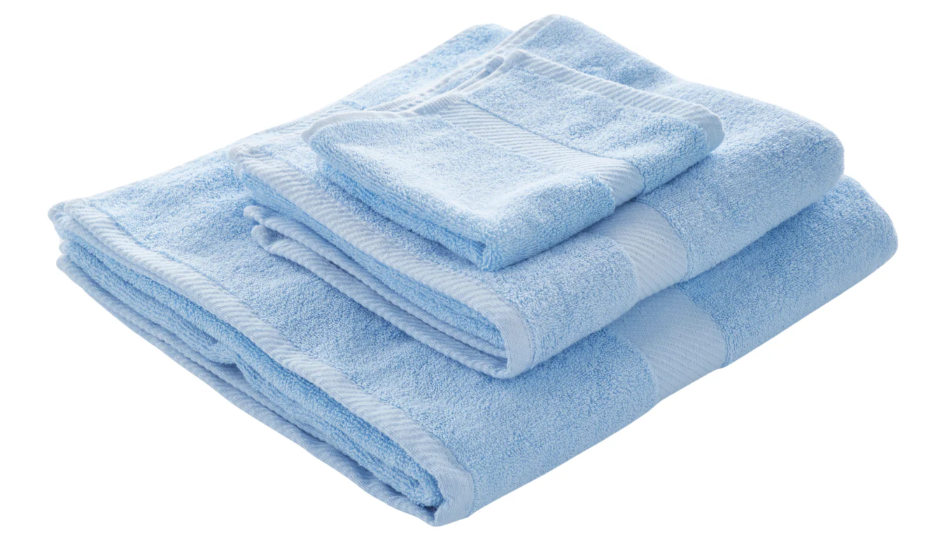 طقم فوط قطن سادة  3 قطع - Image 5